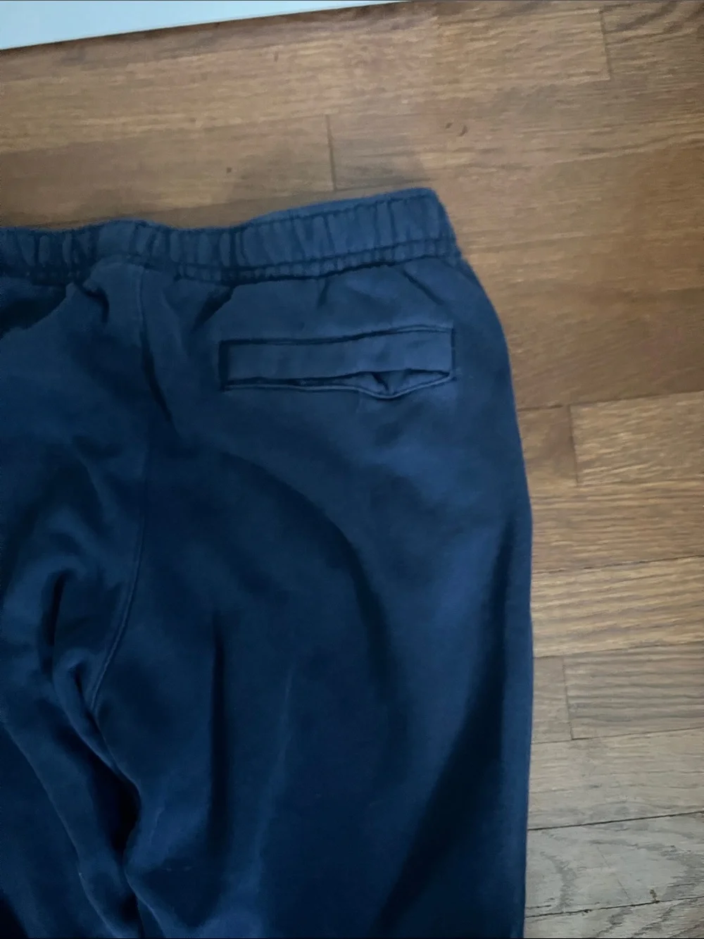 Nike Navy Blue Jogger Pants with White Swoosh